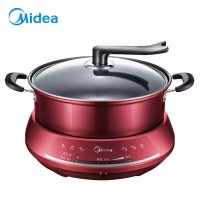 美的多功能电热锅家用分体式易清洗不沾电煮锅电炒锅电火锅DHY28