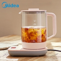 Midea/美的GE1507养生壶家用多功能煮茶器小型玻璃烧水壶花茶壶