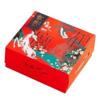 华美六合同春年货830g礼盒祝福零食红 枣蛋卷小吃零食