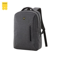 地平线8号双肩包男女休闲商务旅行包电脑背包大中学生书包灰色LA-1850