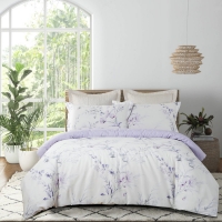 堂皇家纺 纯棉加厚印花床上用品单双人宿舍床单 四件套【海莉花苑200*230cm】