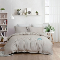 堂皇家纺 财运连年全棉绣花四件套被子四件套夏季水洗棉床单被套床上用品【200*230cm】