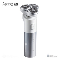 艾优（ApiYoo）男士电动剃须刀 全身水洗干湿双剃刮胡刀 旋转三刀头