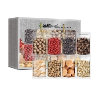 禾煜 南北干货礼盒 菌菇特产礼盒 香菇 木耳 五谷杂粮礼盒 公司团购定制年货送礼 祺福和悦1100g