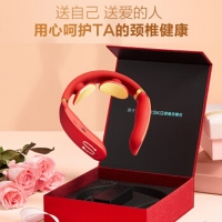 SKG颈椎按摩器肩颈按摩仪施华洛世奇尊贵款智能护颈仪 K6尊贵红款