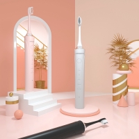 蓝韵 电动牙刷智能声波震动牙刷成人 月光色