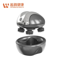 蓝韵 头部按摩器八爪经络疏通缓解头疼神器脑袋抓 头穴位电动揉捏按摩仪