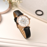 I&W 女士手表轻奢时尚简约超薄钢带防水学生石英女表气质腕表白领商务 爱沃驰IW567 幸运草 胭脂红