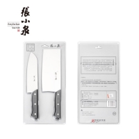 张小泉 黑金钢刀具二件套刀具两件套装 家用厨房切菜刀切肉刀小厨刀D40170100