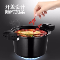 炊大皇 微压锅 一键开合压力锅6L 炖汤 煮汤明火电磁炉通用 KA82350