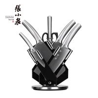 张小泉 银鹭系列套装刀具七件套不锈钢厨房刀具套装斩骨刀切片刀厨刀菜刀 D30970100