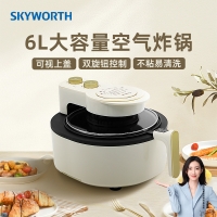 创维skyworth 家用智能厨房电器空气炸锅 电炸锅 K435白色