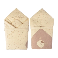 LABI BABY 拉比森林物语抱被 新生儿婴儿用品 80*80卡其