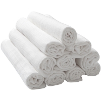 LABI BABY 拉比尿布纯棉新生婴儿纱布介子可水洗新生儿全棉戒子四季透气尿 垫70*70（10条装）