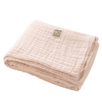 LABI BABY 拉比柔软纱布浴巾 新生儿襁褓宝宝用品 140*70灰绿