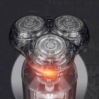 小适F303-BK剃须刀电动男士刮胡刀旅行全身水洗清洁护理三刀头