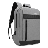 爱登堡（Edenbo）F1721-1灰色商务休闲双肩包 笔记本背包防泼水大容量商务出差包休闲旅行学生书包