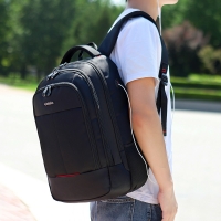 爱登堡（Edenbo）ED643001-01A 商务休闲双肩包 黑色 大容量电脑背包商务出差包休闲旅行学生书包