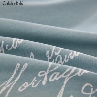 CaldiceKris（中国CK）CK-JF11022 1.8m 典雅全棉加厚磨毛伊莲娜四件套 浅蓝色