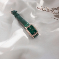 CaldiceKris（中国CK）气质休闲商务女士复古轻奢孔雀石小绿表