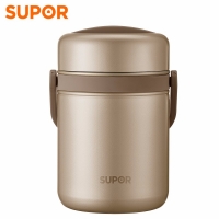 苏泊尔（SUPOR）高汤宝系列保温提锅 KF15A7三层304不锈钢饭盒 香槟金