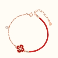 CaldiceKris（中国CK）送礼合如意钻石手链项链轻奢本命年红绳