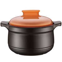 苏泊尔（SUPOR）砂锅石锅盖新陶养生煲深汤煲陶瓷煲4.5L橙色TB45H1