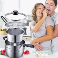 苏泊尔（SUPOR）乐尚不锈钢多功能汤锅蒸锅加厚明火电磁炉通用 VT20AS01
