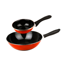 苏泊尔（SUPOR）爱家2件套不粘锅炒锅家用炒锅一体燃气灶电磁炉明火通用