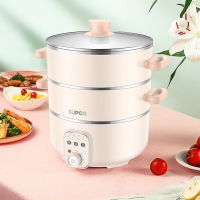 苏泊尔（SUPOR）多用途锅电蒸锅 多功能家用电火锅 大容量 不沾锅电煮锅