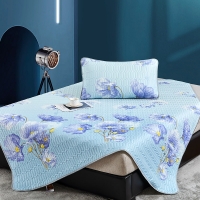 路易卡罗 印花冰丝乳胶席三件套 软席夏凉软席子空调席双人可折叠180x230cm