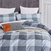 路易卡罗 典雅纯棉四件套 200x230cm简约现代风四件套床上用品【蒙可】