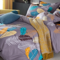 路易卡罗 婉约四件套 200x230cm简约现代风四件套床上用品【风吹麦浪】