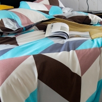 路易卡罗 婉约四件套 200x230cm简约现代风四件套床上用品【几何时尚】