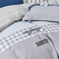 路易卡罗 纯棉活性印花四件套 200x230cm简约现代风四件套床上用品【拉菲尔】