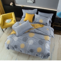 路易卡罗 纯棉磨毛四件套 200x230cm简约现代风四件套床上用品【蒲公英之恋】