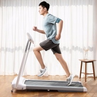小乔跑步机 家用可折叠智能运动健身器材多功能静音减震小型迷你走步机室内器材 升级款A1S 白色