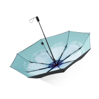 蕉下 太阳伞防晒防紫外线遮阳伞女士雨伞户外晴雨两用伞折叠伞黑胶双层防晒三折伞 双层小黑伞大花系列