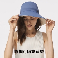 蕉下 穹顶系列双面防晒渔夫帽 女士防晒帽女夏季新款户外骑行防紫外线遮阳帽 【经典款】