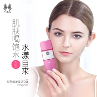 K-SKIN 金稻小型随身学生蒸脸器美容仪蒸面补水 仪冷喷机纳米便携式喷雾机 KD777白色 玫红色