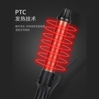 K-SKIN 金稻卷发棒大卷电刘海内扣神器小型学生 迷你不伤发夹板 KD3883C黑色