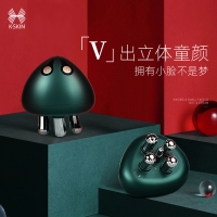 K-SKIN 金稻水母射频美容仪器家用童颜V脸面部 提拉紧致法令纹按摩导入仪 KD1018绿色白色