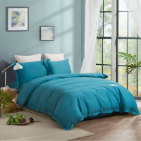 堂皇家纺 祥云瑞彩全棉绣花四件套被子四件套夏季水洗棉床单被套床上用品【200*230cm】