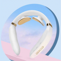 SKG颈椎按摩器办公室按摩器 热敷便携手机智能操控浅粉K6炫彩系列
