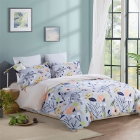 堂皇家纺 浅歌吟夏四件套床上用品床单被套简约【200*230cm】