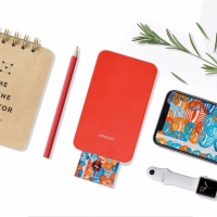 极印（XPRINT）手机无线彩色照片打印机家用热升华小型便携式相 片打印机口袋手账洗照片机器 官方标配-元气红/白色  3寸