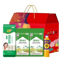 中粮福临门 中粮福临门悦享伴手礼礼包A型 米面油组合礼品团购企业福利2000g+400ml