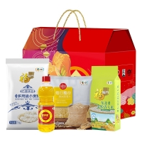 中粮福临门 中粮福临门悦享伴手礼礼包D型 米面油组合礼品团购企业福利2720g+700ml