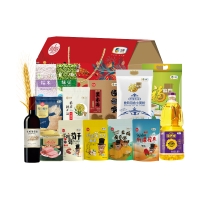 中粮福临门 中粮家宴通用营养家大礼包G型 米面粮油坚果7884g+2200ml