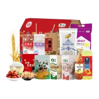 中粮福临门 中粮家宴通用营养家大礼包D型 米面粮油杂粮坚果礼盒4592g+900ml